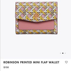 Tory Burch ROBINSON PRINTED MINI FLAP WALLET